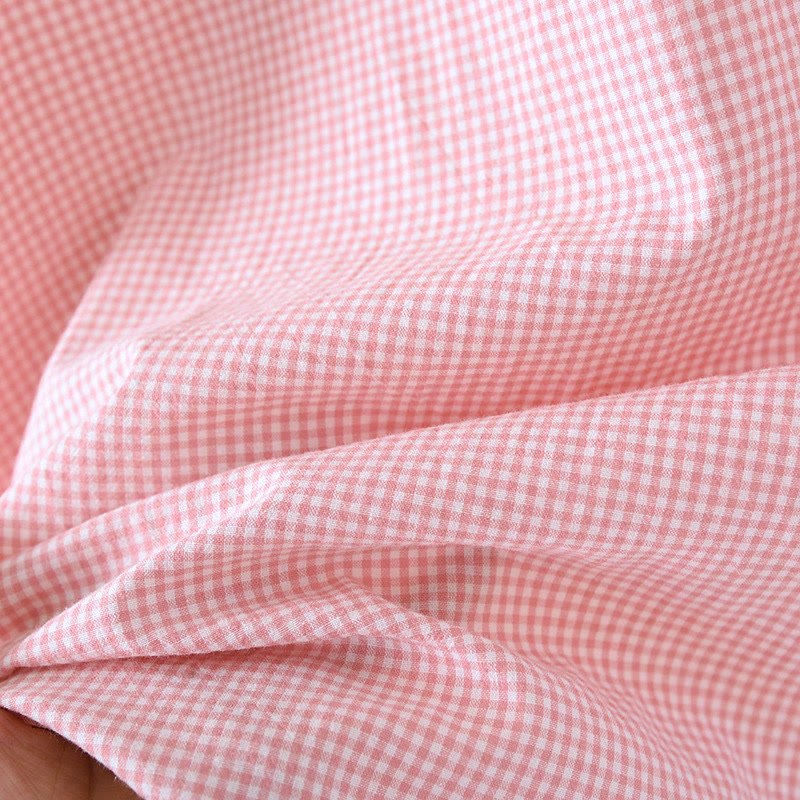 Gingham Flutter Sleeve Cotton Nightgown - image 12