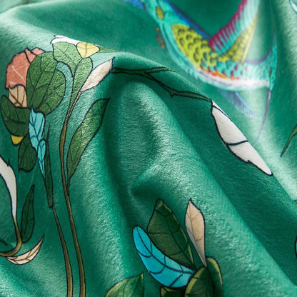 Vintage Country Bird & Floral Curtain - image 13