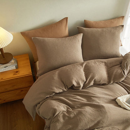 Simple Cotton Gauze Duvet Cover Set(3PCS) - image 6