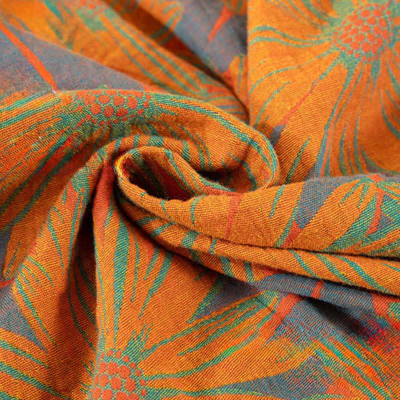 Retro Sunflower Pure Cotton Pajama Set - image 11