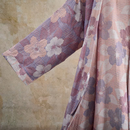 Cherry blossom Cotton Gauze Kimono Robe - image 13