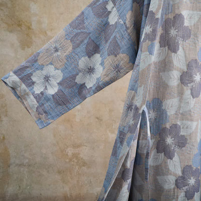 Cherry blossom Cotton Gauze Kimono Robe - image 4