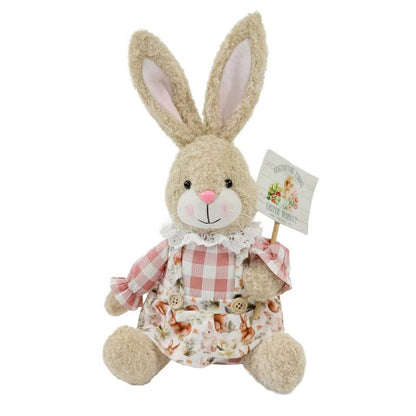 Easter Sitting Bunny Plush Figurine Decor - image 16