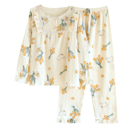 Tulip & Bunny Cotton Gauze Pajama Set - image 8