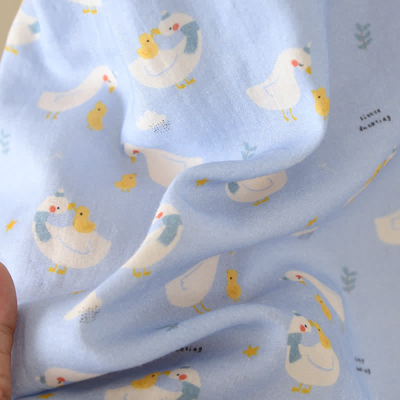 Blue Goose Cotton Gauze Sleeveless Pajamas - image 9