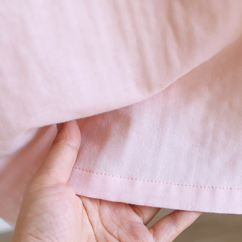 Minimalist Solid Color Cotton Sleeveless Nightgown - image 13