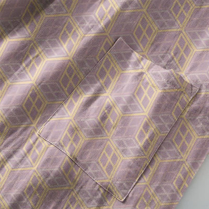 Geometric Hexagon Cotton Double Gauze Robe - image 6