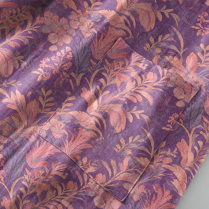 Serene Style Botanical Lavender Cotton Double Gauze Robe - image 6