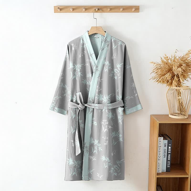 Elegant Bamboo Cotton Double Gauze Robe - image 2