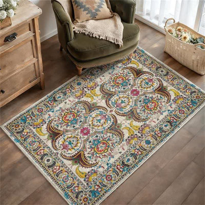Vintage Persian Bohemian Floor Mat - image 2