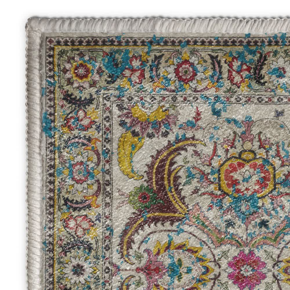 Vintage Persian Bohemian Floor Mat - image 5