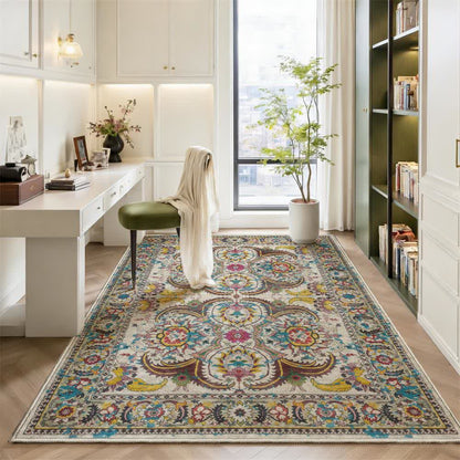 Vintage Persian Bohemian Floor Mat - image 1