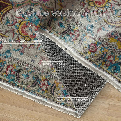Vintage Persian Bohemian Floor Mat - image 6