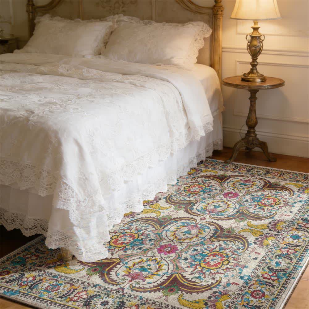 Vintage Persian Bohemian Floor Mat - image 3