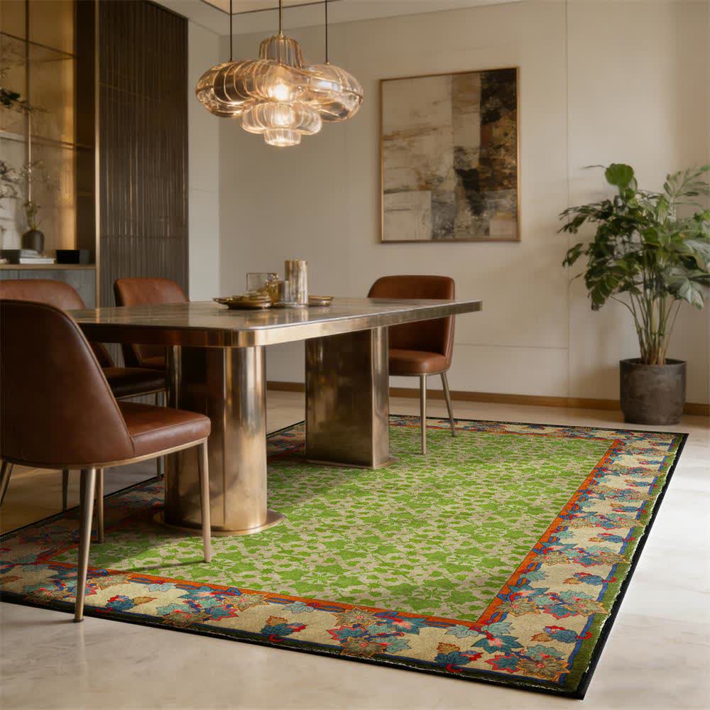 Rustic Country Botanical Non-Slip Area Rug - image 2