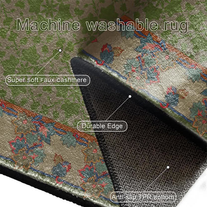 Rustic Country Botanical Non-Slip Area Rug - image 5