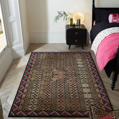 Vintage Persian Geometric Non-Slip Area Rug - image 2