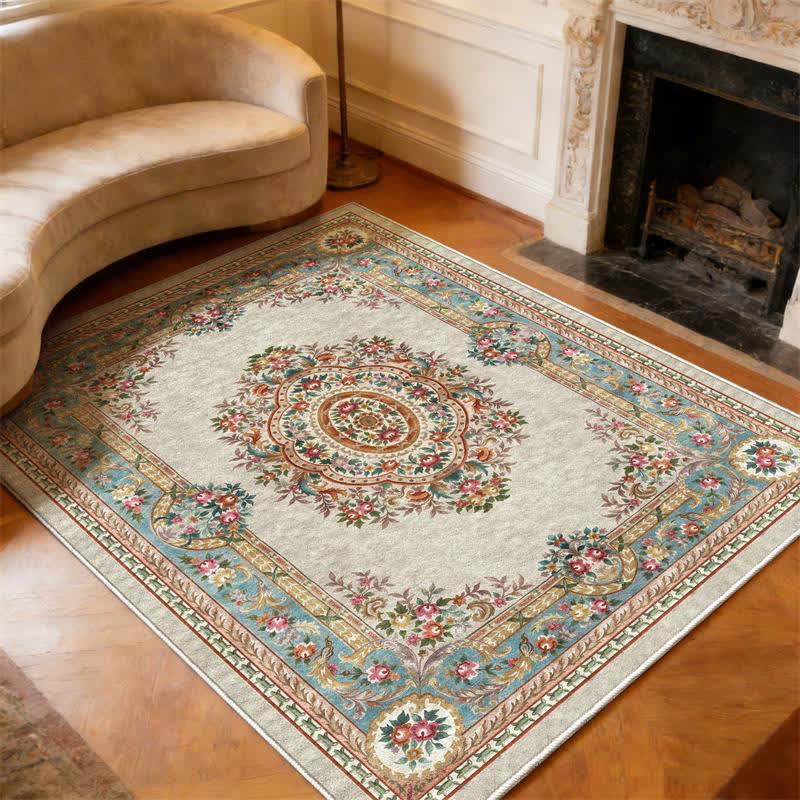 French Chateau Elegant Floral Area Rug - image 2