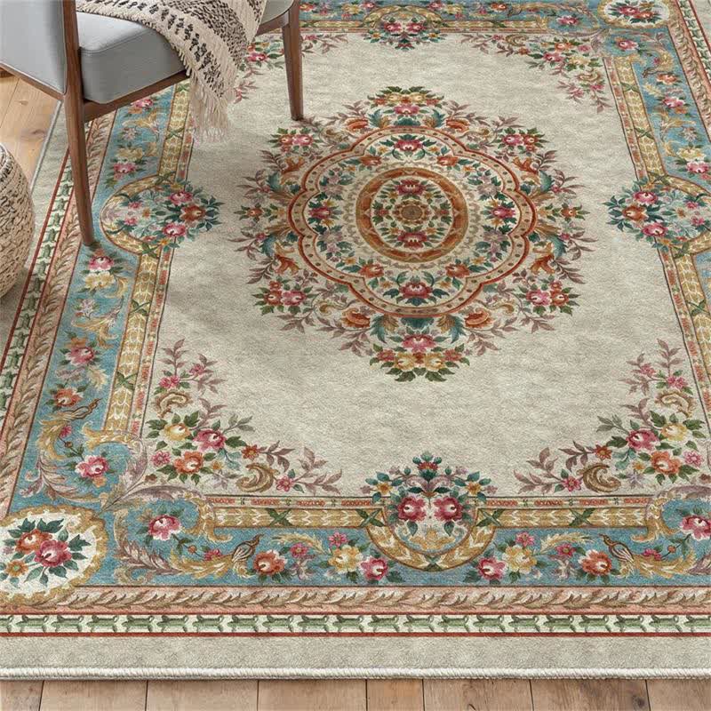 French Chateau Elegant Floral Area Rug - image 3