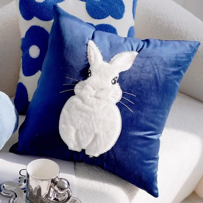 Cute Bunny Throw Pillow Cover - Pillow Insert - 19" × 19" (Full & Plump) - image 0