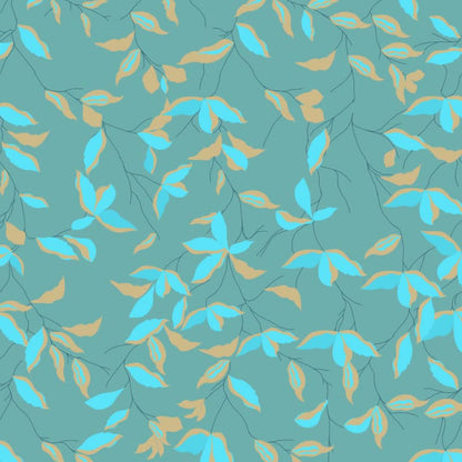 Artistic Botanical Leaf Beach Towel - image 9