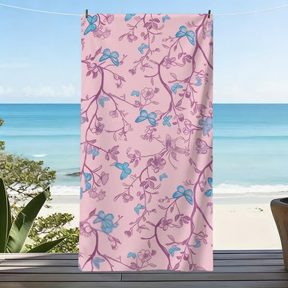 Country Floral & Butterfly Beach Towel - image 3