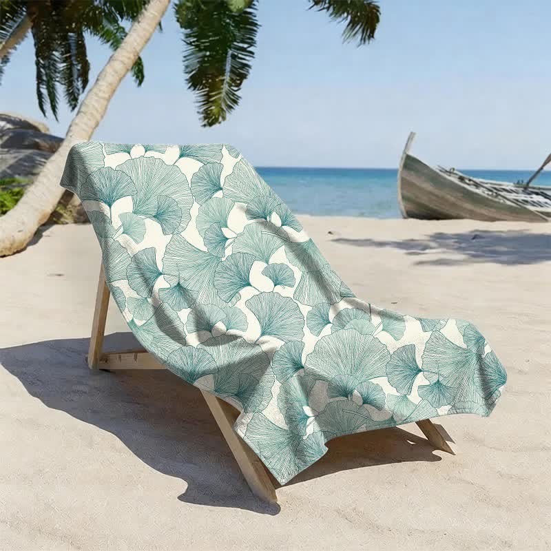 Refresh Style Ginkgo Biloba Beach Towel - image 1