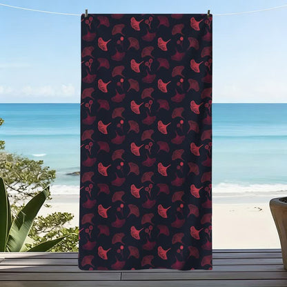 Botanical Ginkgo Leaf Beach Towel - image 7