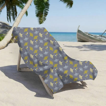 Botanical Ginkgo Leaf Beach Towel - image 13