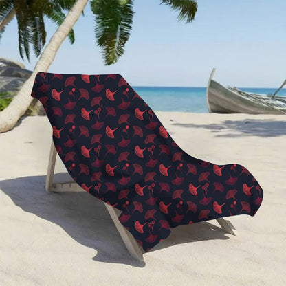 Botanical Ginkgo Leaf Beach Towel - image 5