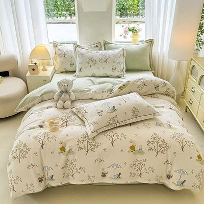 Bunny & Tree Brushed Cotton Bedding Set - image 1