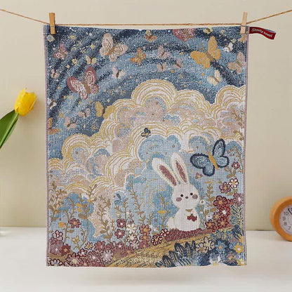 Cute Bunny Cotton Gauze Kitchen Towel - image 6