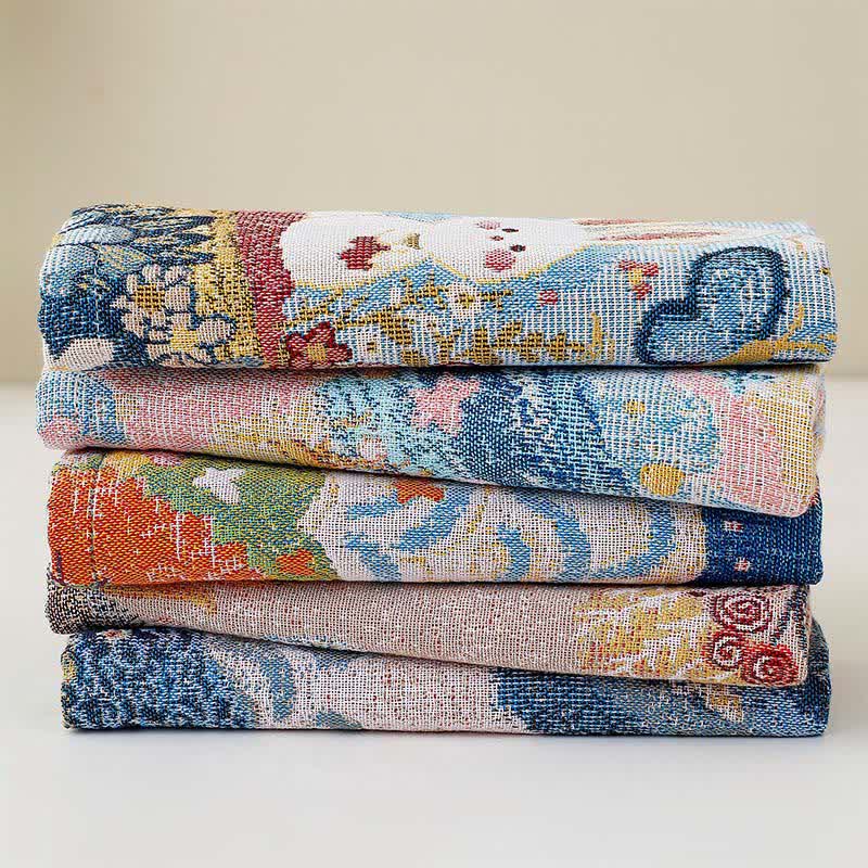 Cute Bunny Cotton Gauze Kitchen Towel - image 4