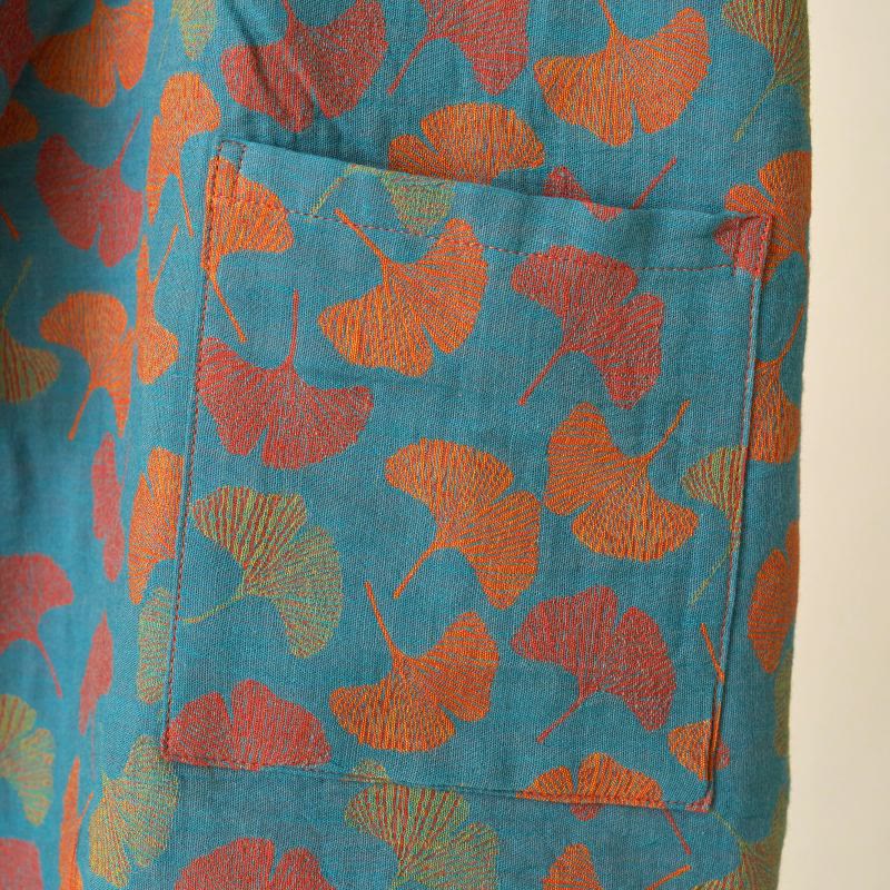 Ownkoti Ginkgo Leaf Cotton Kimono Loungewear Set - image 9