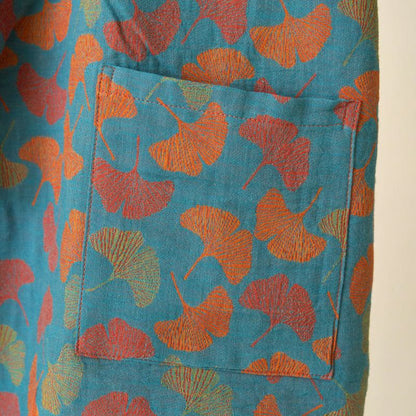 Ownkoti Ginkgo Leaf Cotton Kimono Loungewear Set - image 9