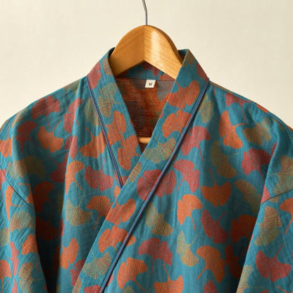 Ownkoti Ginkgo Leaf Cotton Kimono Loungewear Set - image 3