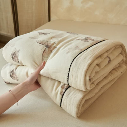 Dreamy Butterfly Cotton Linen Quilt - image 7