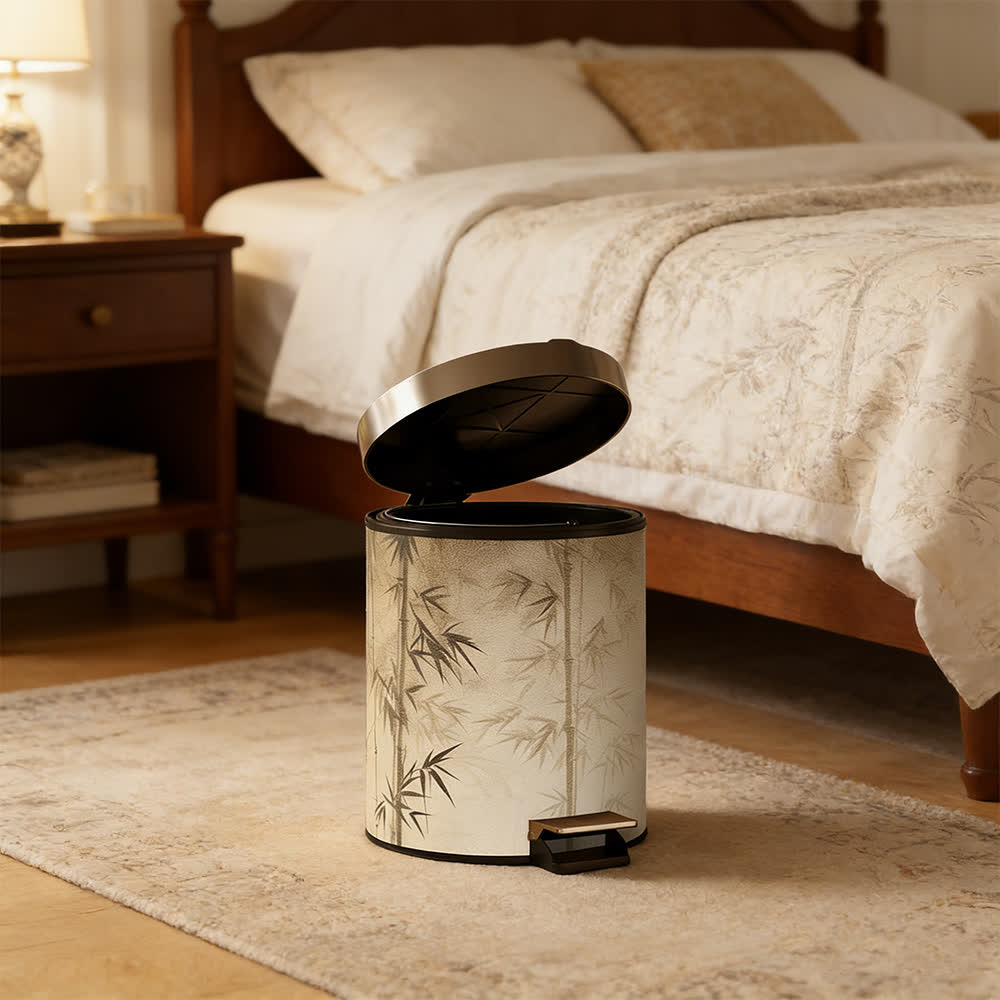 Oriental Bamboo Shadow Decorative Trash Can - image 13