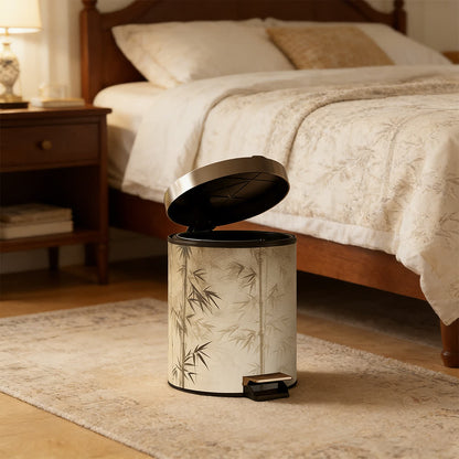 Oriental Bamboo Shadow Decorative Trash Can - image 13