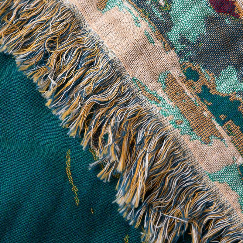 Mushroom & Bunny Cotton Gauze Quilt Blanket - image 5