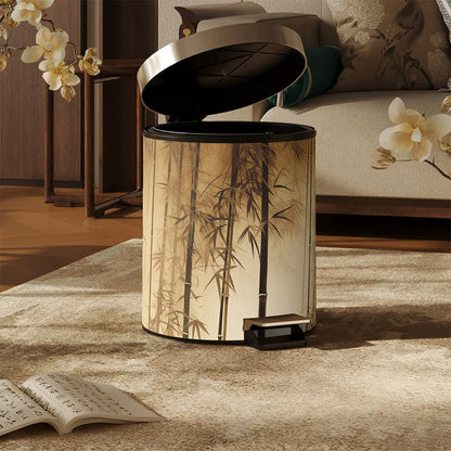 Oriental Bamboo Shadow Decorative Trash Can - image 6