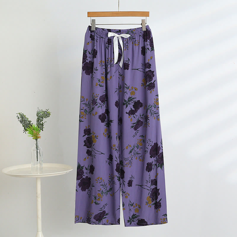 Purple Floral Tank & Pants Pajamas - image 5