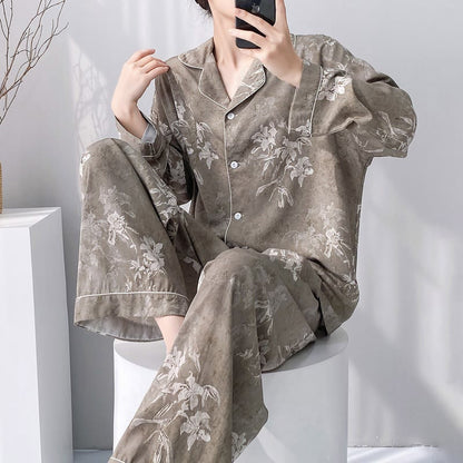 Elegant Lily Floral Pajama Set - image 0