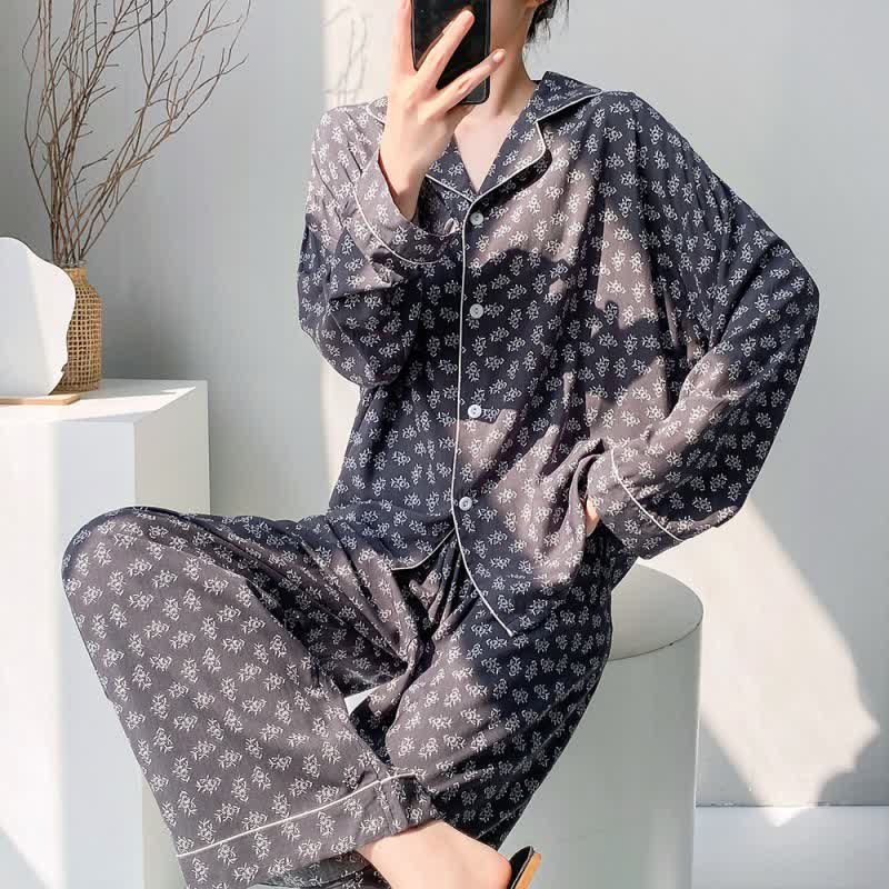 Vintage Rustic Floral Pajama Set - image 1