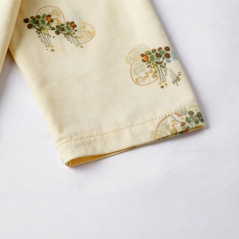 Fresh Oriental Pattern Pajama Set - image 4