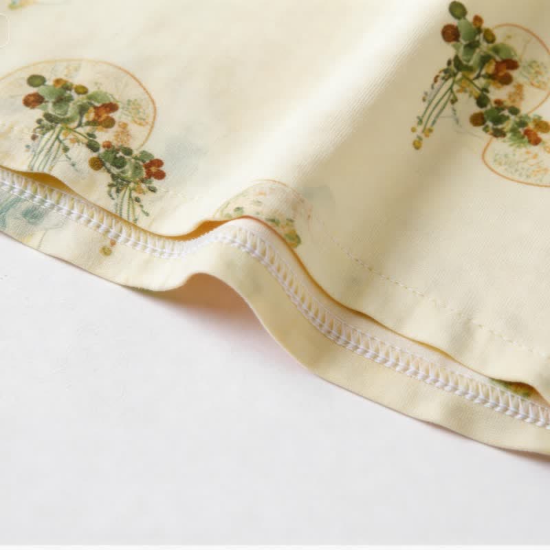 Fresh Oriental Pattern Pajama Set - image 5