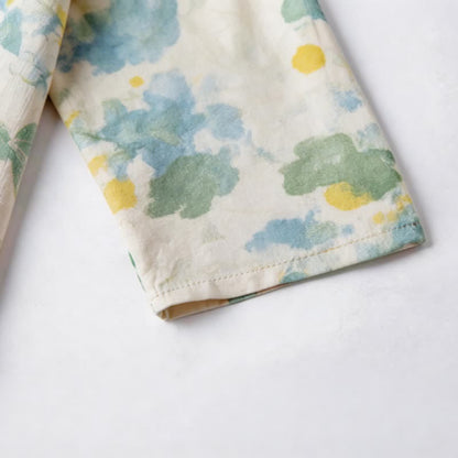 Oriental Artistic Watercolor Pajama Set - image 4