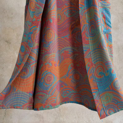 Vintgae Cloud Short Sleeve Cotton Robe - image 5