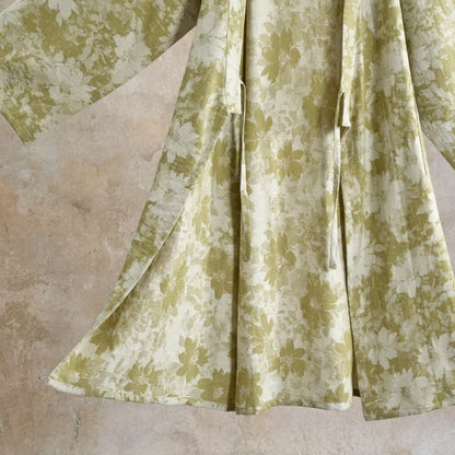 Elegant Floral Kimono Cotton Gauze Robe - image 12