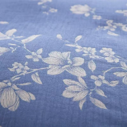 Blue Lily Cotton Gauze Bedding Set(4PCS) - image 4